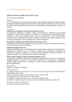 IMPIANTI SPECIALI IDRAULICI
