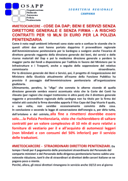 il 24 novembre le convocazione del 169^ corso
