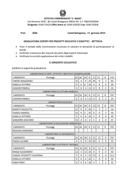 Documentazione allegata