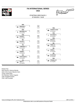 FIA INTERNATIONAL SERIES CIEA