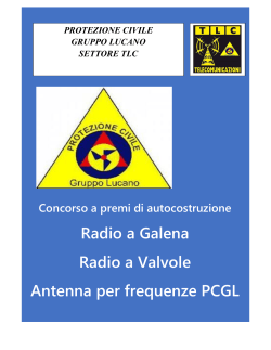 La radio a Galena - Ass. Protez. Civile ed Amb. Gruppo Lucano | S