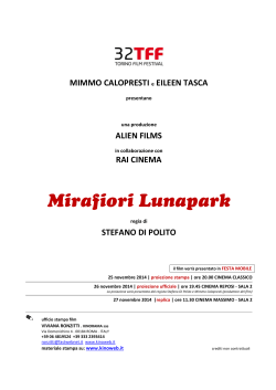 MIRAFIORI LUNAPARK pressbook per TFF