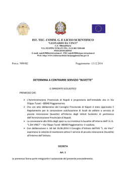 IST. TEC. COMM. G. E LICEO SCIENTIFICO DETERMINA A
