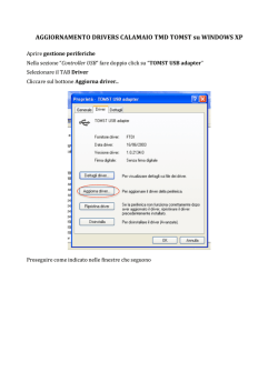 Istruzioni Driver