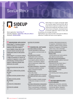Sideup Reply - Logistica Management