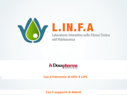 2014_06_15_Progetto LINFA_LIFC - LIFC Lega Italiana Fibrosi Cistica