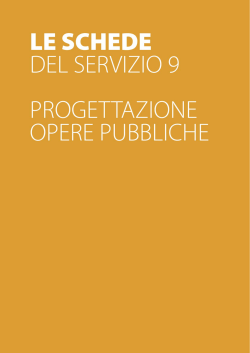 le schede del servizio 9 - Provincia di Pesaro e Urbino