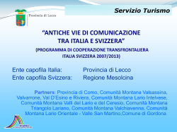 antiche vie di comunicazione tra italia e svizzera