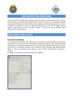 Documenti - Revisione - Automobile Club Belluno