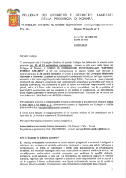 &Eacute; - collegio geometri e geometri laureati della provincia di novara