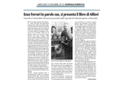 Enzo Ferrari in parole sue, si presenta il libro di Allievi