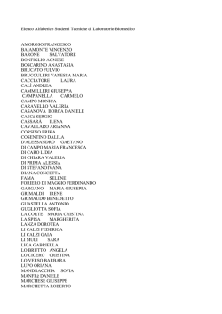 Elenco studenti TLB