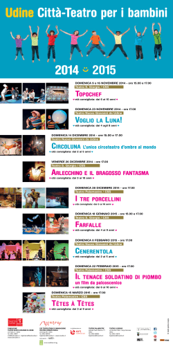 Locandina Udine Città Teatro per i bambini 2014-2015