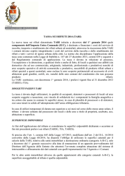 Informativa generale TARI 2014
