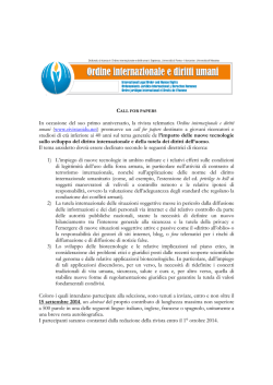 In occasione del suo primo anniversario, la rivista telematica Ordine