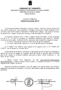 DIREZIONE PUBBLICA ISTRUZIONE CULTURA E SPORT SER