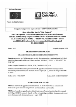 determina aggiudicazione definitiva