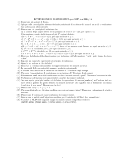 ISTITUZIONI DI MATEMATICA per SFP, aa2014/15 (1)