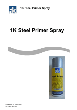 TDS - I - 1K Steel Primer Spray