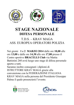 STAGE NAZIONALE t d s