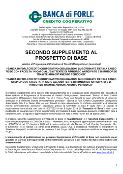 secondo supplemento prospetto po sub dicembre 2014