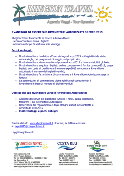 I VANTAGGI DI ESSERE SUB RIVENDITORI