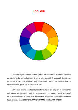 I COLORI - Giocando Imparo