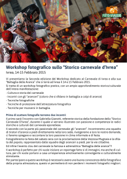 scarica pdf pacchetto - Carnevale Ivrea