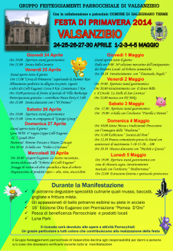 festa primavera 2014 Valsanzibio