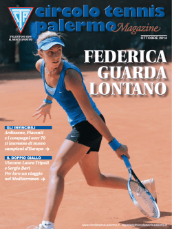 Mese di Ottobre Anno 2014 - Circolo del Tennis Palermo