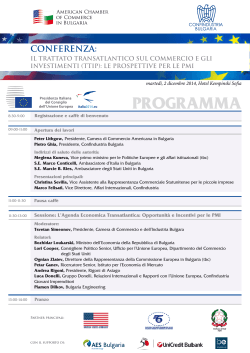 Programma Evento Congiunto Europa USA Confindustria e AmCham