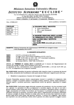 ISTITUTO SUPERIORE &rdquo; E U C L I D E &rdquo;
