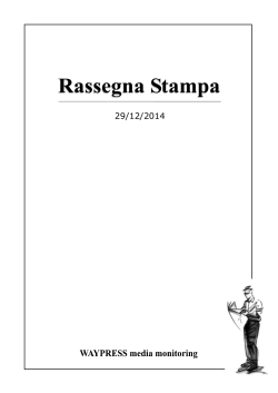 domenica 28 e luned&igrave; 29 dicembre 2014