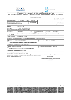 documento unico di regolarit&agrave; contributiva