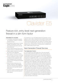 Clavister E5 - DotForce.it
