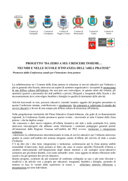 Il progetto Zero Sei a Prato