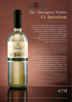 download scheda prodotto - Casa Vinicola Zaramella