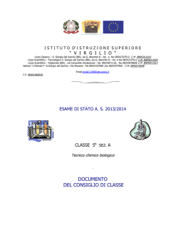 DOCUMENTO DEL CONSIGLIO DI CLASSE