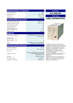 Meta System - UPS - catalogo prodotti Modello Eco 308 SXI