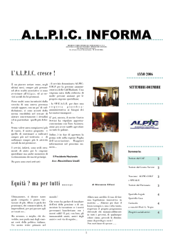 ALPIC informa Settembre 2006
