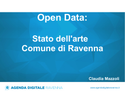 Open Data: - Agenda Digitale Ravenna
