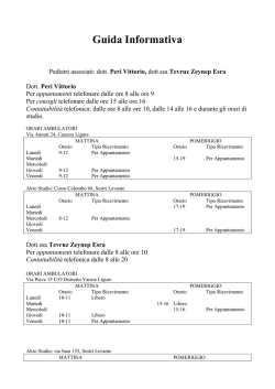 Dott. Peri e dott.ssa Tevruz