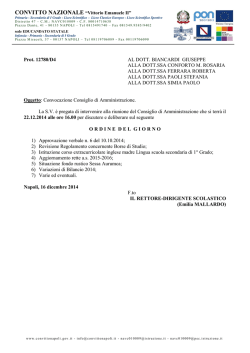 Prot. 12780/D4 AL DOTT. BIANCARDI GIUSEPPE ALLA DOTT.SSA
