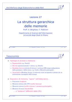 L27 Memorie – Gerarchia - Home - Università degli Studi di Milano