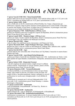 INDIA e NEPAL - Pertur Viaggi &ndash; Agenzia di Viaggi a San Benedetto
