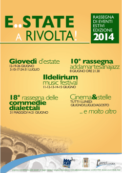 e...state rivolta 2014 - Provincia di Cremona