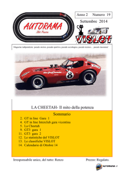Autorama n 19 - Associazione Sportiva Dilettantistica Vicenza Slot