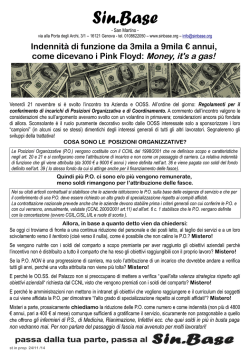 Indennit&agrave; di funzione da 3mila a 9mila &euro; annui, come