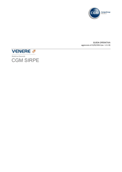 Guida operativa CGM SIRPE &ndash; Piemonte