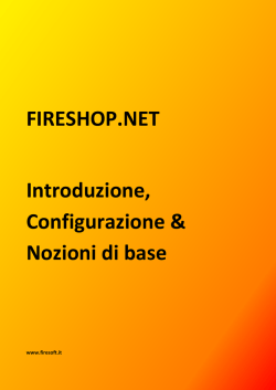 Installazione e prima configurazione. Nozioni di